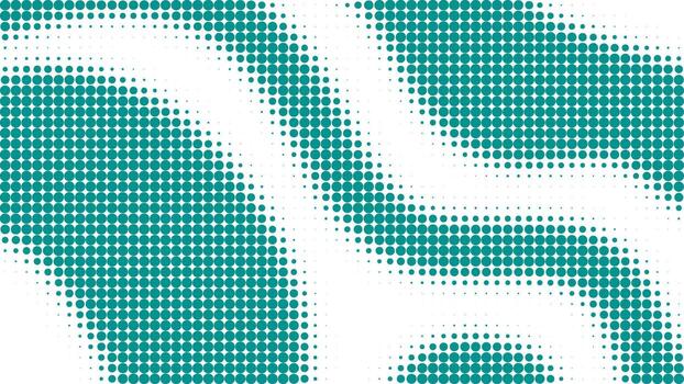 Emerald green halftone background with waves. Overlay effect. Abstract horizontal graphic template vector
