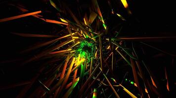 arancia e verde apocalittici frammenti sfondo vj ciclo continuo nel 4k video