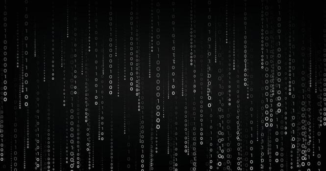 binario código matriz digital antecedentes vector