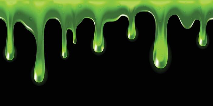 Oozing green slime seamless repeatable, Texture background vector