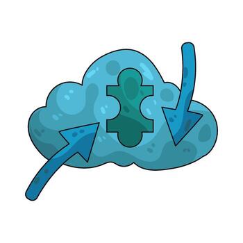 Cloud Computing Integration vector