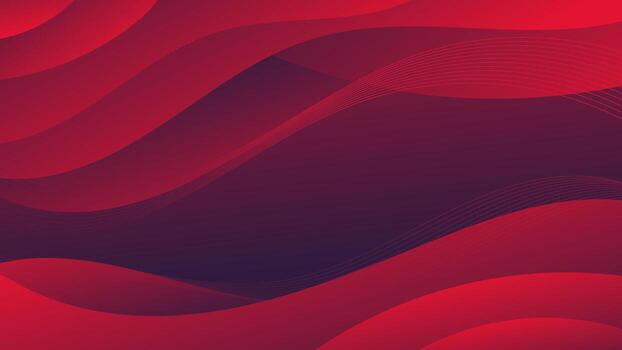 Abstract background with flowing crimson waves. vector