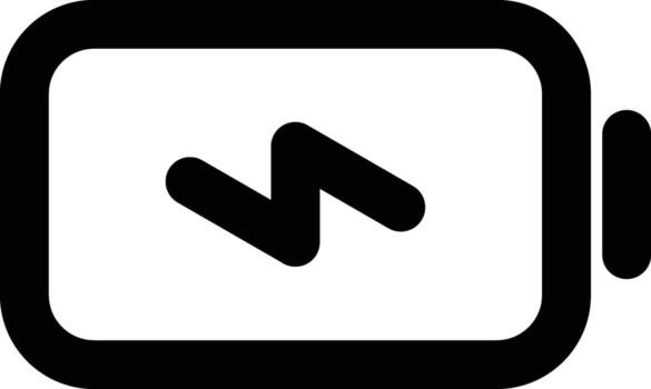Battery Charge UI Icon Minimalist Simple battery icon for apps, devices, and energy themes. vector