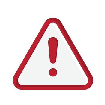 risk icon. management. exclamation mark warning symbol inside a triangle. manager, success. isometric design style vector