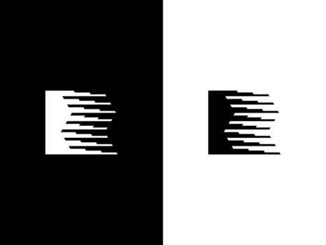 This modern and dynamic logo features a stylized letter R with a sleek motion blur effect. It symbolizes speed, innovation, and progress, making it perfect for tech, logistics, delivery, or automotive vector