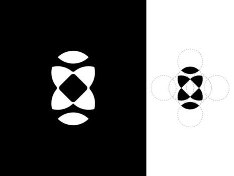 A modern, geometric logo shaped like the number 8, representing infinity, balance, and interconnectedness. This symmetrical design is ideal for brands seeking a simple yet powerful visual identity vector