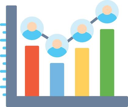 bar gráfico grafico icono vector