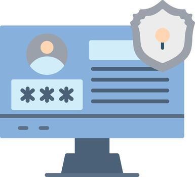 Secure Login Access Icon vector