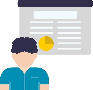 Presentation Slide Deck Teaching vector