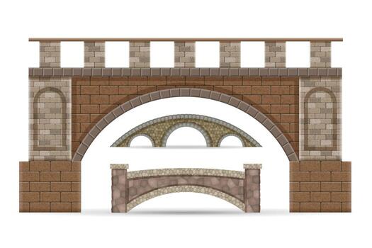 bridge design illustration vector