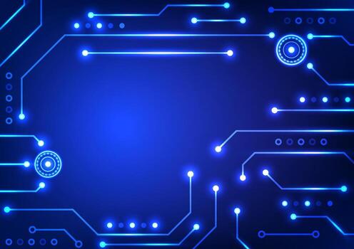 Digital circuit technology background. Futuristic system circuit board concept. Design for abstract machine learning computer and electronic. vector