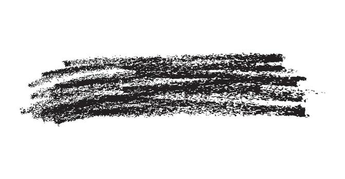 Hand-drawn black charcoal scribble. Abstract grunge texture with a rough crayon or chalk effect for backgrounds. vector