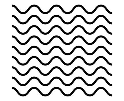 Lines Brush Wave Patterns Texture Black sketching Design Illustration vector