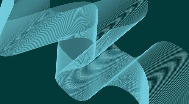 Blend Wavy Curved Background Cyan Design Abstract Illustration vector