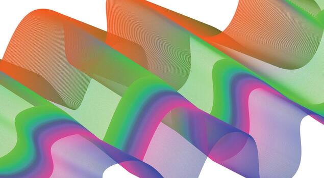 ondulado mezcla curvo degradado vistoso resumen antecedentes diseño vector