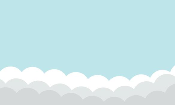 background clouds on blue sky waves shape pattern color design vector