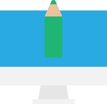 computadora diseño digital vector