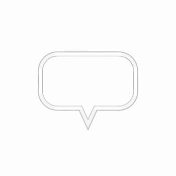 vacío habla burbuja gráfico elemento para digital comunicación y en línea mensajería plataformas vector