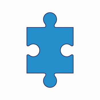 descubriendo el fundamental concepto de un soltero rompecabezas pedazo y sus integral papel en completando un mas grande imagen vector