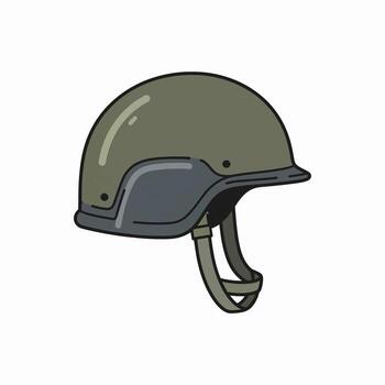 Exploring the Design and Functionality of a Military Style Protective Helmet for Enhanced Head Safety vector