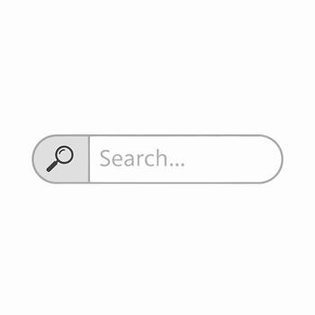 Search bar interface for digital applications and websites interactive user experience design element vector