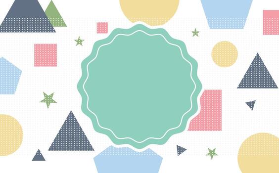 Dynamic background made with geometric forms. vector