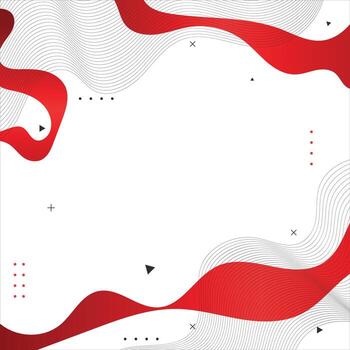 ondulado antecedentes con Copiar espacio con rojo color vector