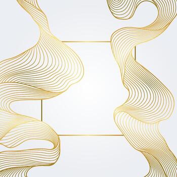 Background with abstract wave. Abstract card with linear curls. vector
