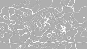 resumen blanco líneas lazo animación en gris antecedentes 4k video