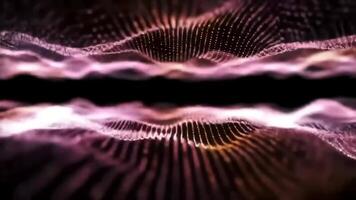 fluente astratto particella campo sfondo video