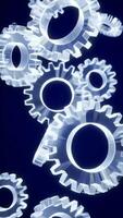 Glow-in-the-Dark Gears A Mesmerizing Mechanical Loop video