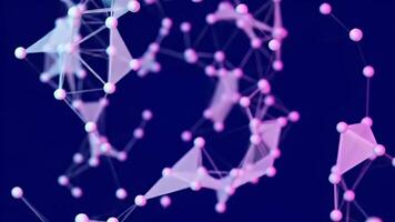 futurista rede plexo fundo avançado tecnologia e dados conectividade visualização video