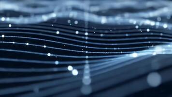 Abstract Futuristic Background with Blue Glowing Lines and Nodes for Technology Science and Data Visualization video
