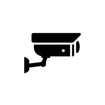 Security Camera Icon Surveillance System vector