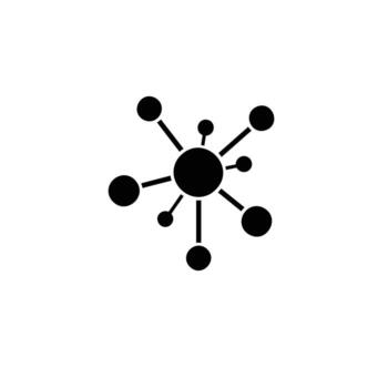 Network Connection Global Data Flow Icon vector