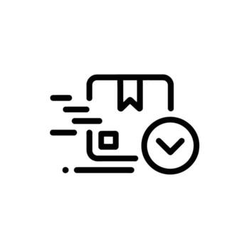 Fast Delivery Icon Representing Efficient Shipping Services and Time Sensitive Order Fulfillment Solutions vector
