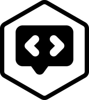 Code Review Glyph Style Icon Design vector