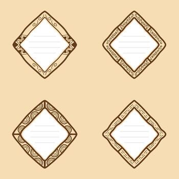Decorative frames for creative projects vector