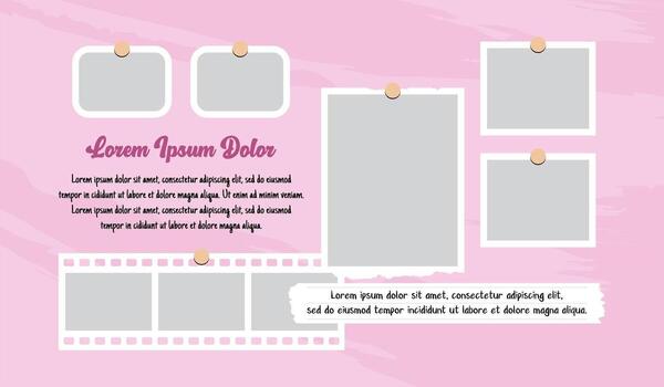 marco imagen historietas página cuadrícula diseño resumen foto marcos y digital foto pared modelo vector