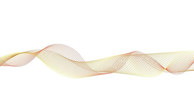 Yellow and Red Abstract Wave Line Gradient Background vector