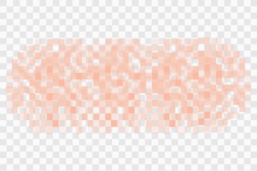 Pixel censor blur skin mosaic signs elements on background. Pixelated effect texture bar. Privacy square content. vector