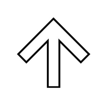 Arrow up icon . Arrow up icon. Arrow up web icon. vector