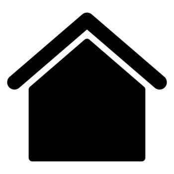 hogar icono. plano negro símbolo. pictograma es aislado en un blanco antecedentes. diseñado para web y software interfaces vector