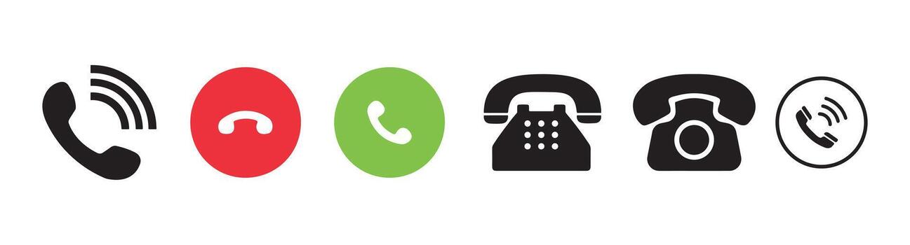 moderno conjunto de vocación y teléfono íconos colección para comunicación, móvil aplicaciones, y digital diseños vector