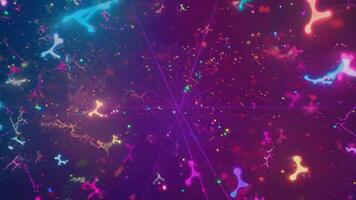 A colorful abstract background with many different colored lights video