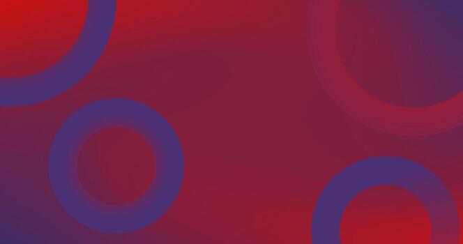 Red Blue Gradient Abstract Copy Space background with circles Gradient mesh include vector
