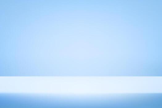 Empty Pastel Blue studio room background Space for selling products, backdrop, wallpaper, background, text. Empty Room Studio with table. illustration. vector