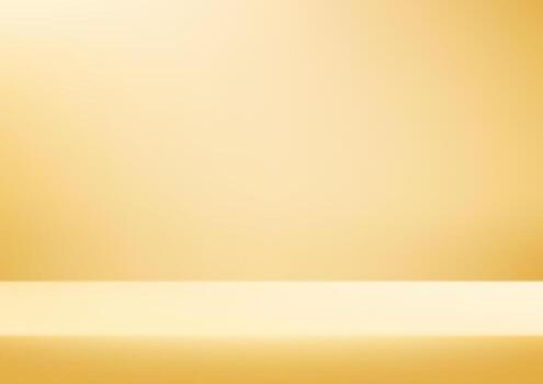 Empty Pastel Yellow studio room background Space for selling products, backdrop, wallpaper, background, text. Empty Room Studio with table. illustration. vector