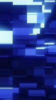 Abstract blue digital background with glowing pixelated blocks video
