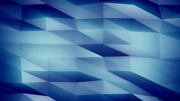 astratto blu poligono sfondo con sfaccettato triangolare gradienti, moderno digitale struttura per futuristico design video